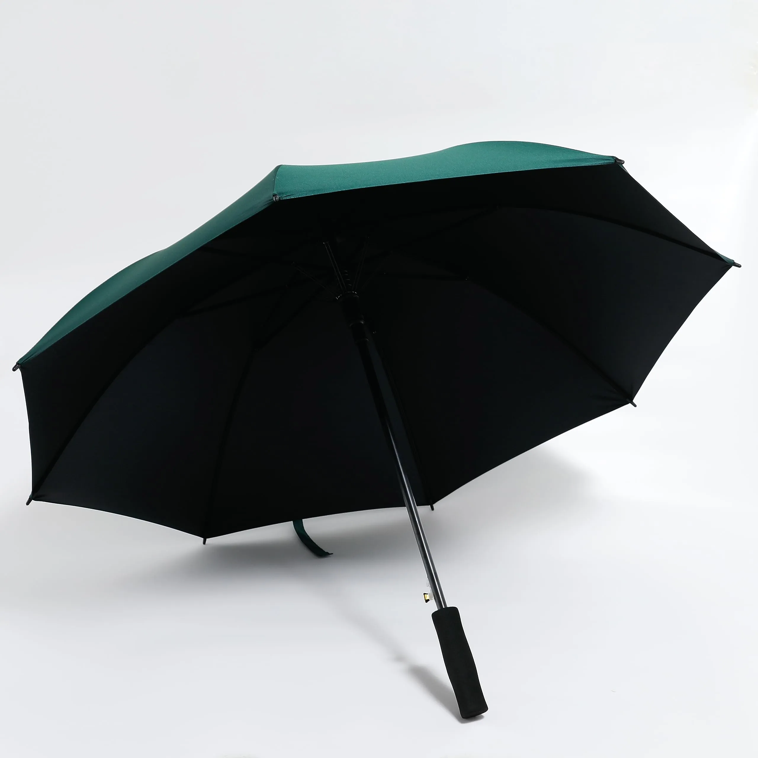 ABSORBIA 8K Straight and Stick Umbrella for rain, Windproof, Waterproof and UV proof black Coated | Open Diameter 105cm Double Layer Umbrella With Cover|Dark Green|…