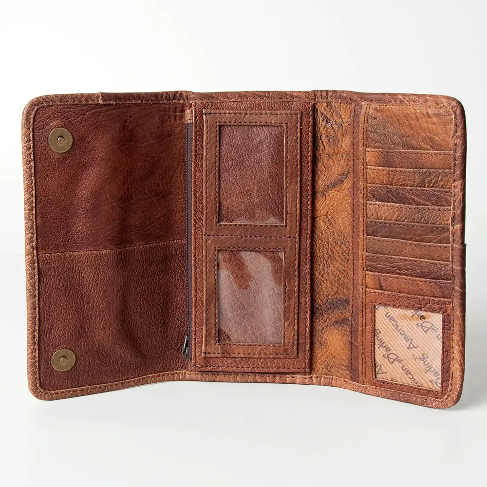 American Darling Fully Tooled Floral Wallet