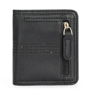 APHISON Slim RFID Small Womens Wallet - 125 Black