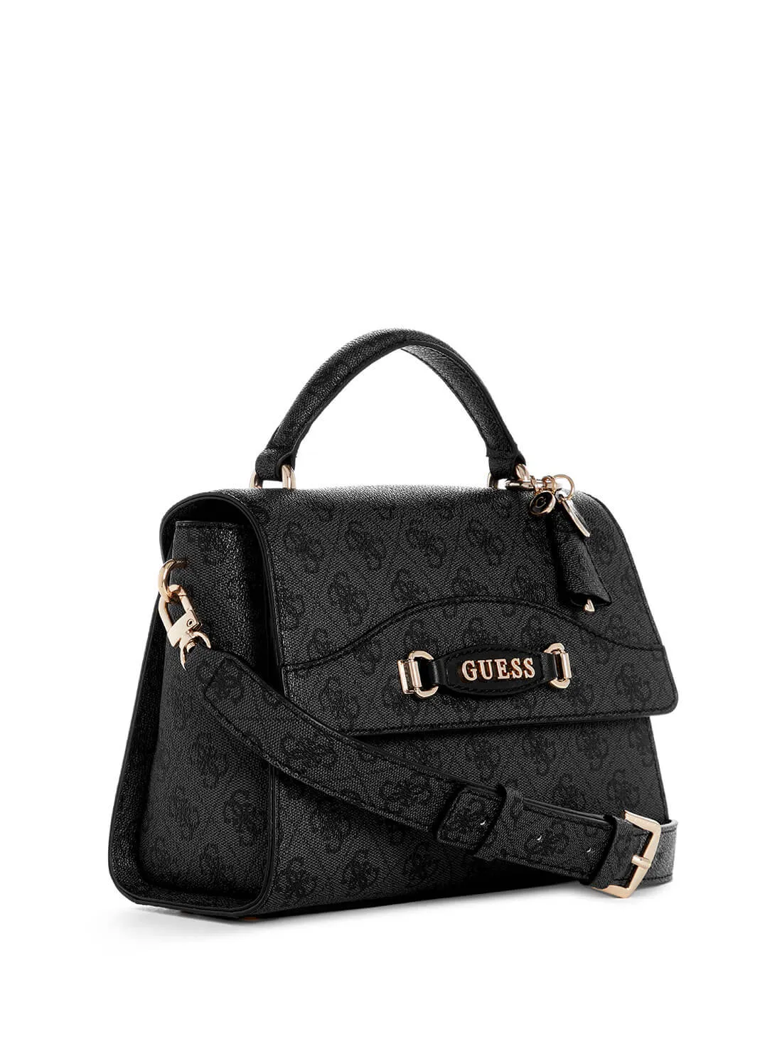 Black Logo Emera Crossbody Bag