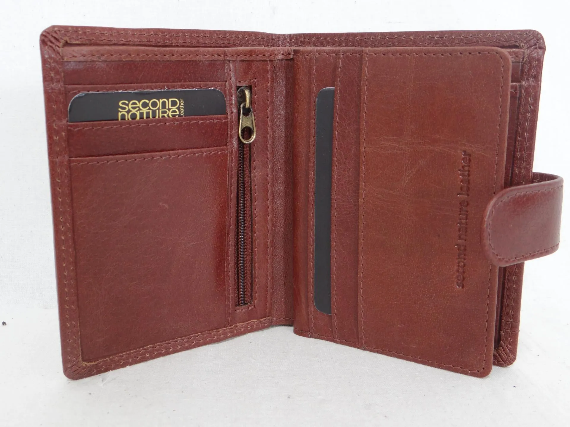 Bush Creek Mens Upright Leather Wallet NV46