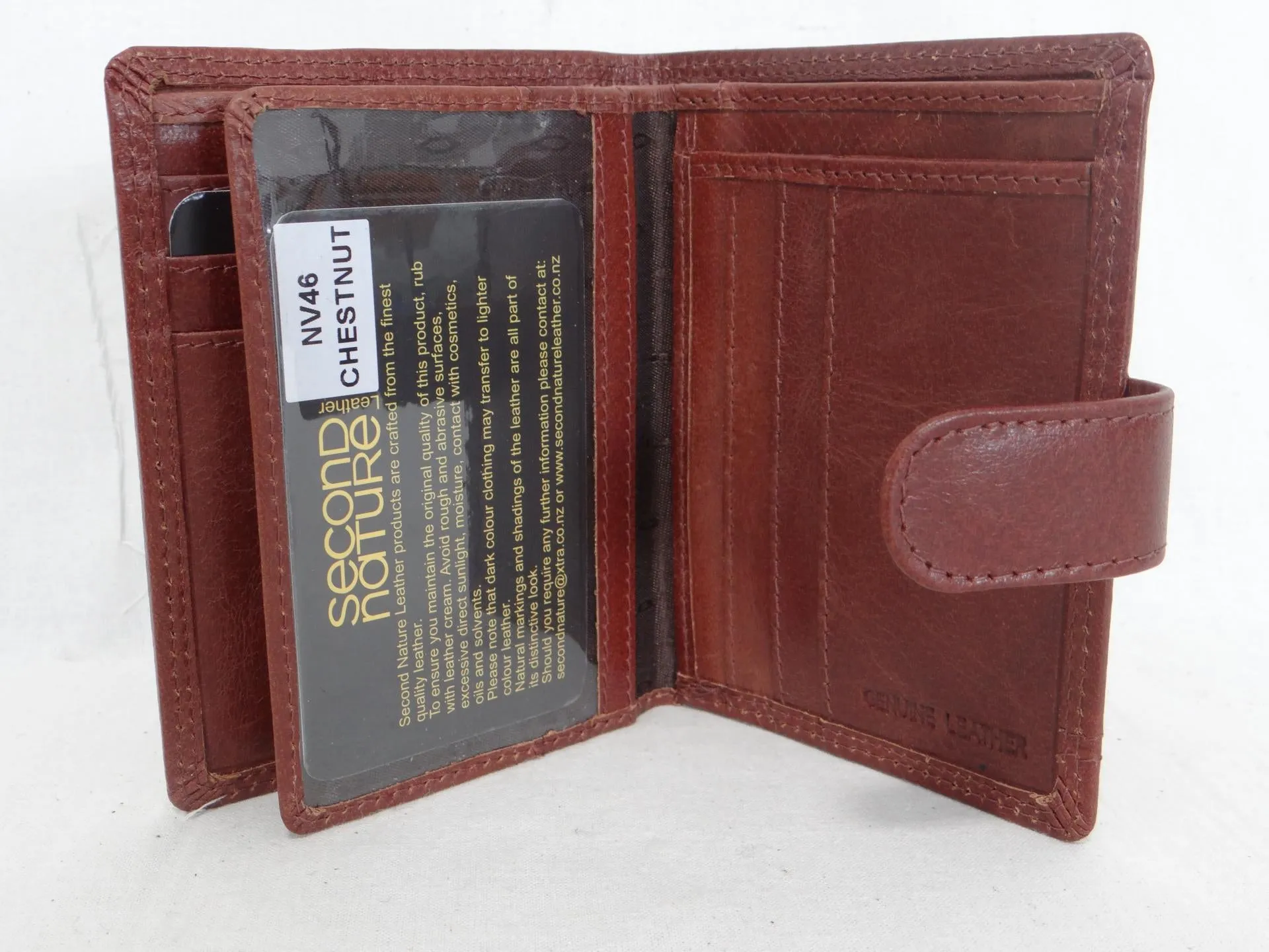 Bush Creek Mens Upright Leather Wallet NV46