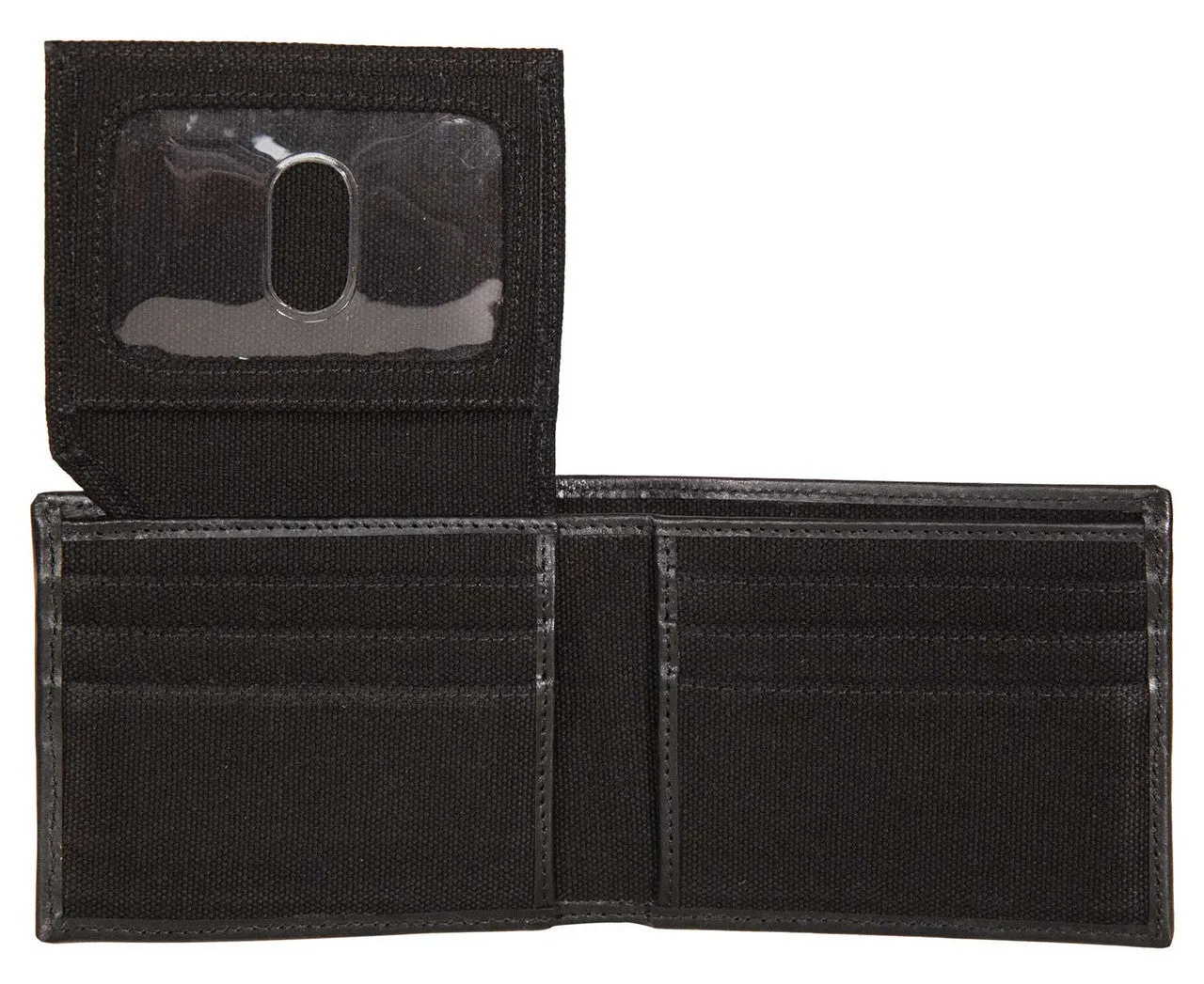 CANVAS BIFOLD BLK WALLET