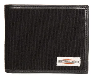 CANVAS BIFOLD BLK WALLET