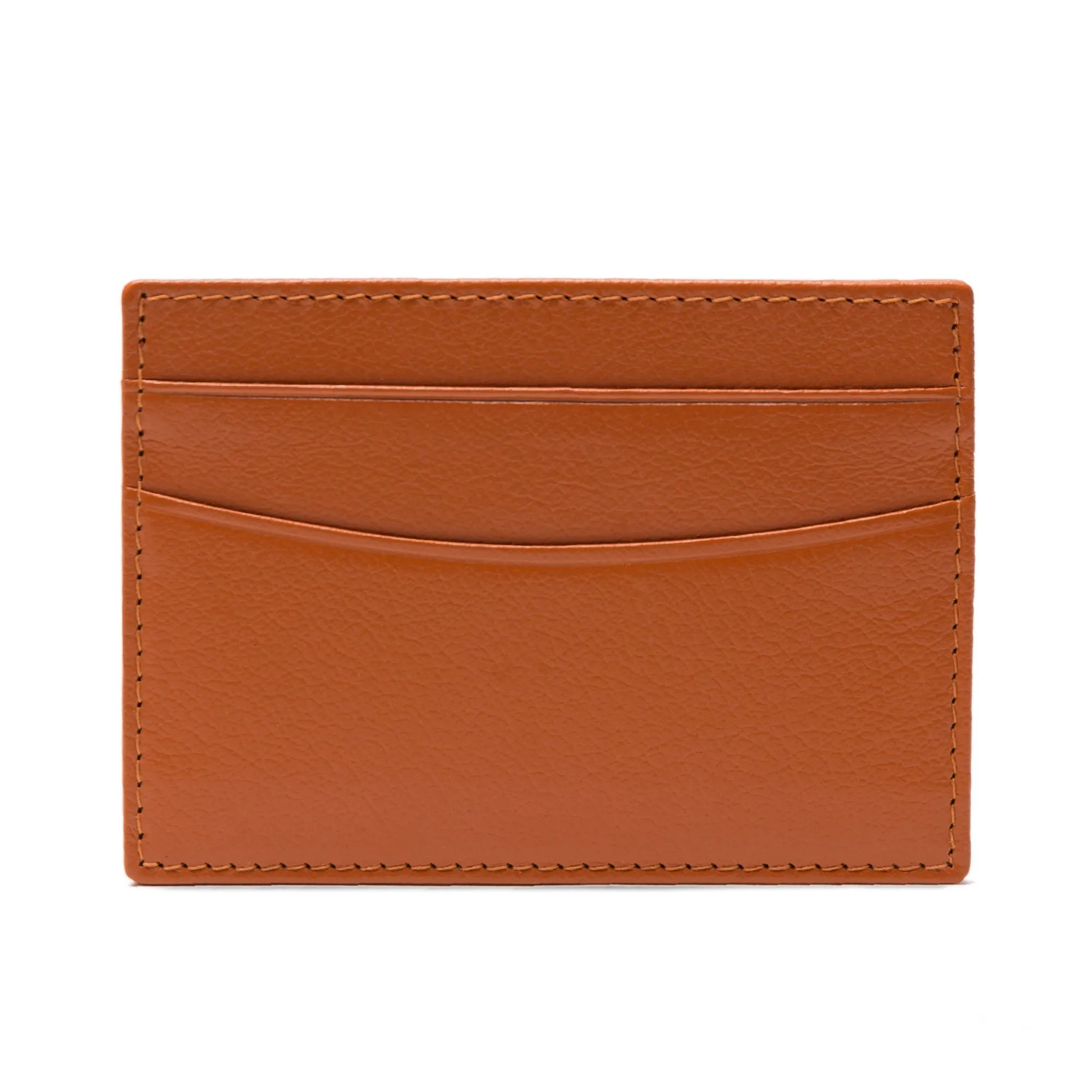 Capra Flat Credit Card Case in Tan