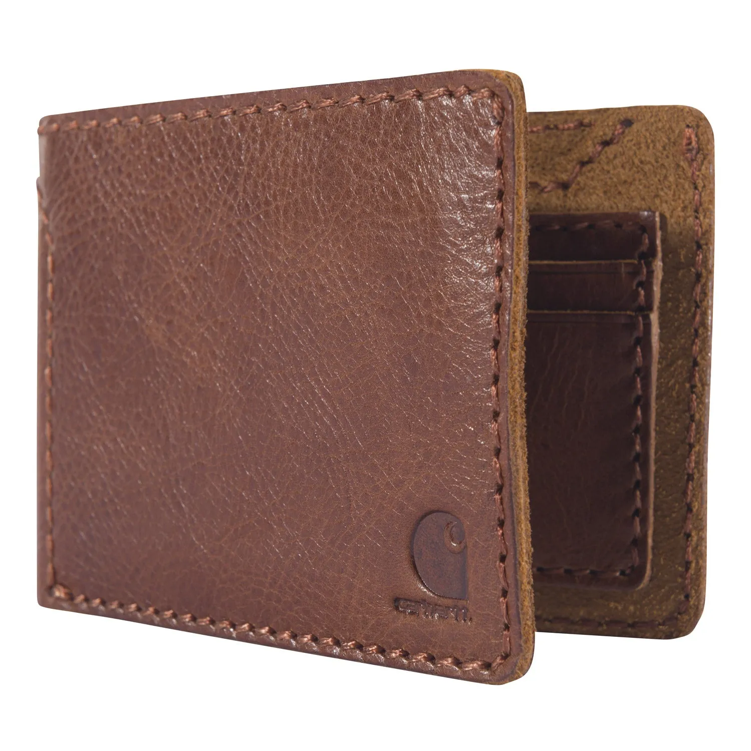 Carhartt Men's Patina Leather Bifold Wallet