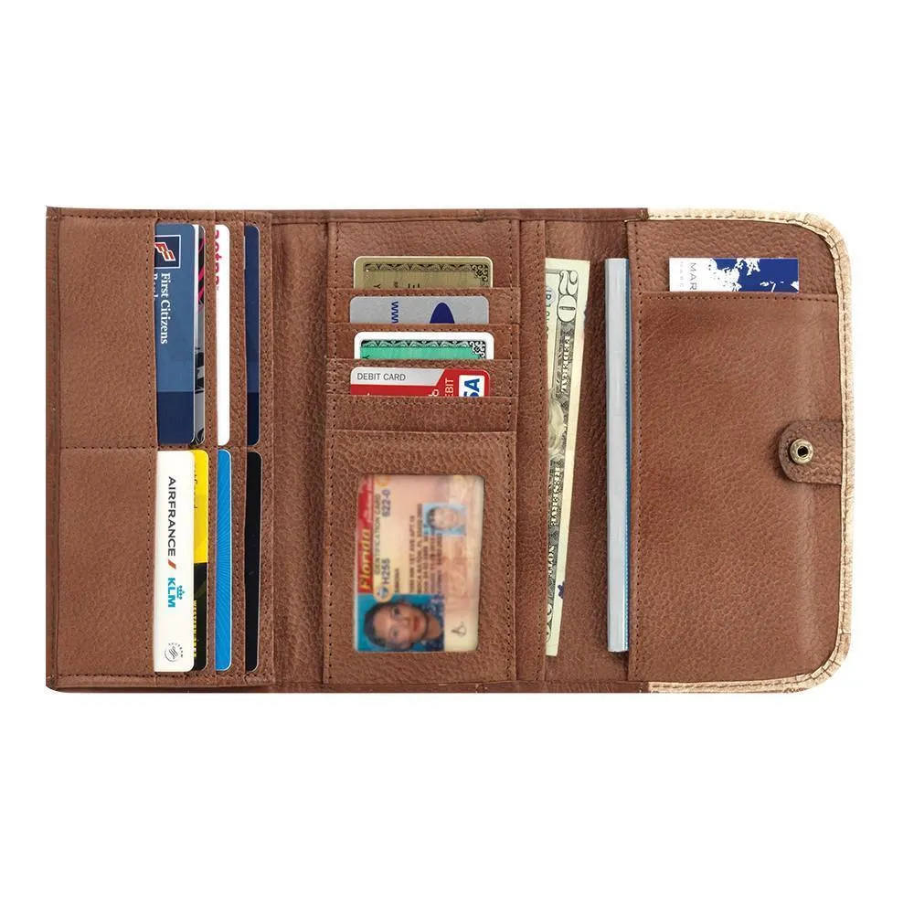 Cowtown Ladies Tri-Fold Wallet w/ Hair-On Hide