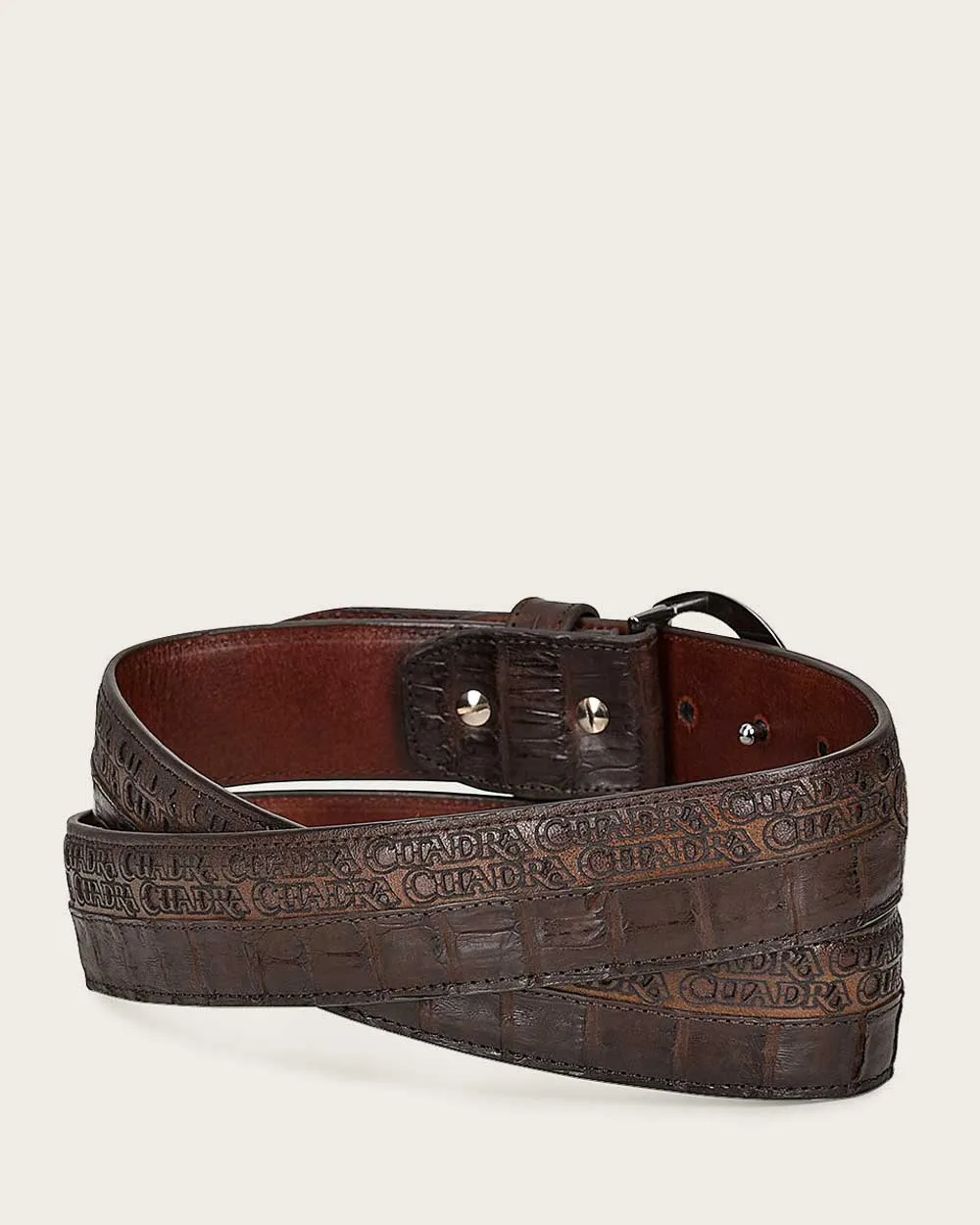 Dark Brown exotic belt