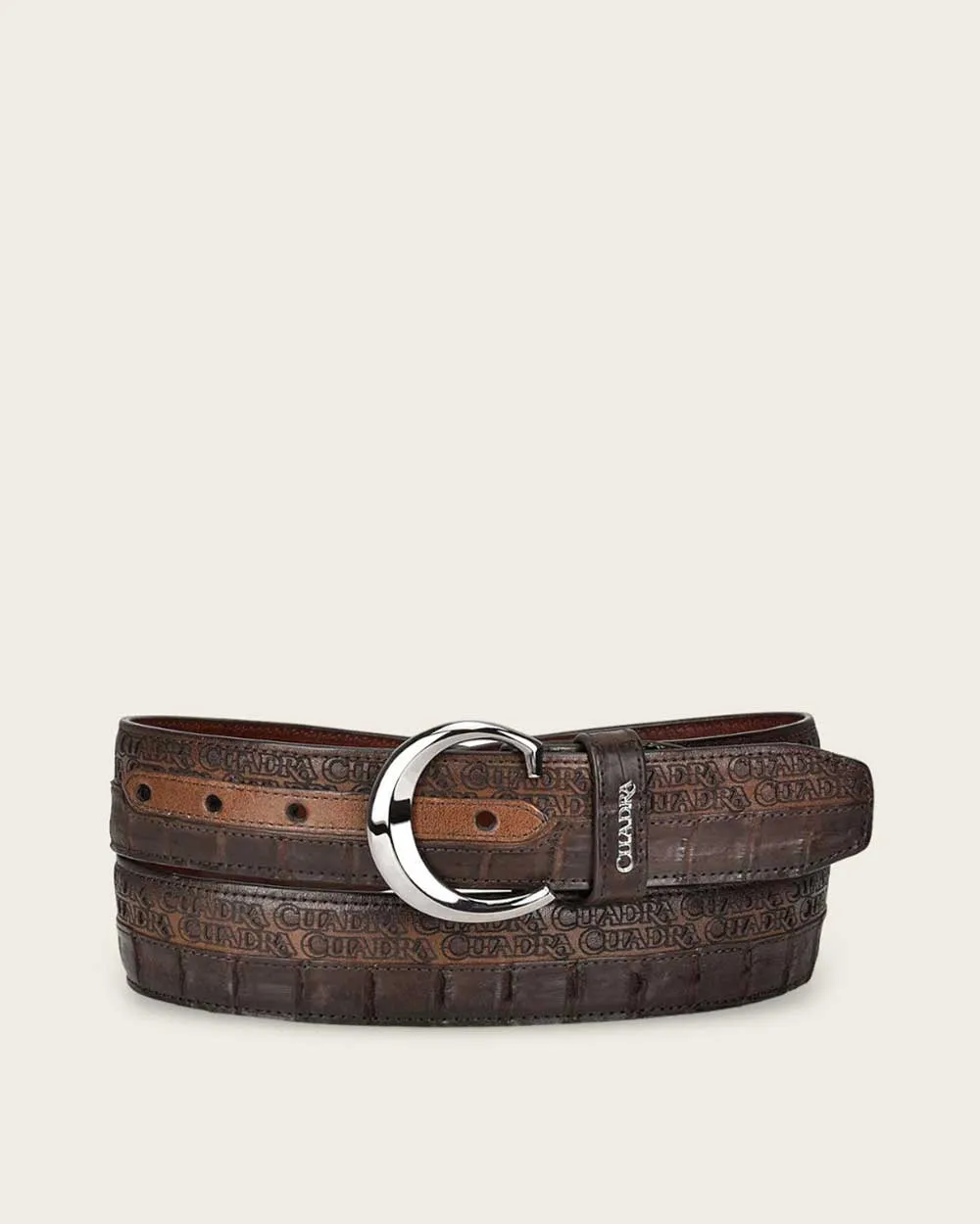 Dark Brown exotic belt