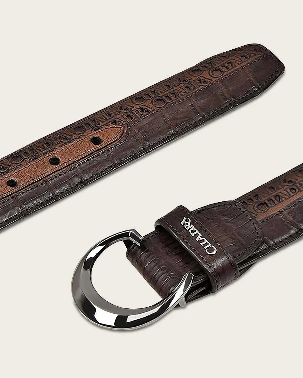 Dark Brown exotic belt