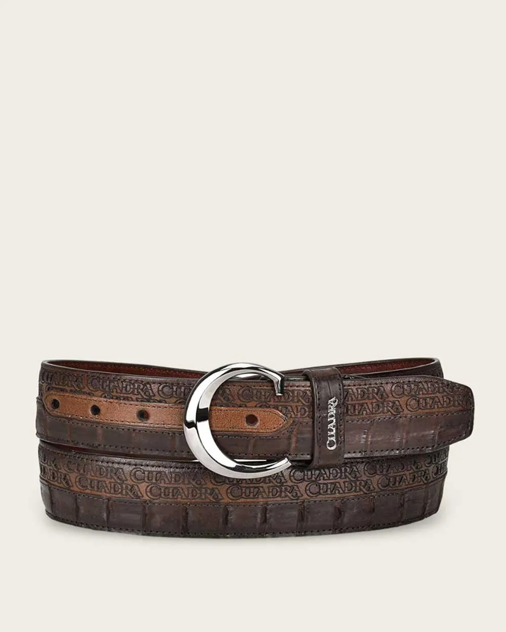 Dark Brown exotic belt