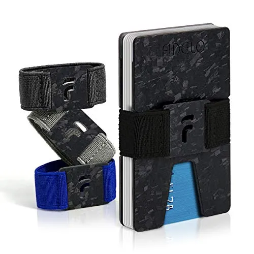 Fidelo Minimalist Wallet for Men Black Prestige Forged