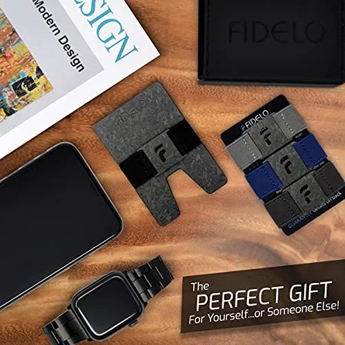 Fidelo Minimalist Wallet for Men Black Prestige Forged