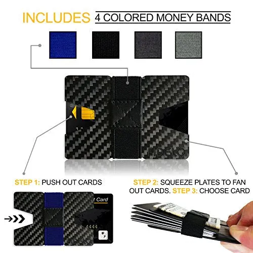 Fidelo Minimalist Wallet for Men Slim Rfid Blocking Wallets Elite