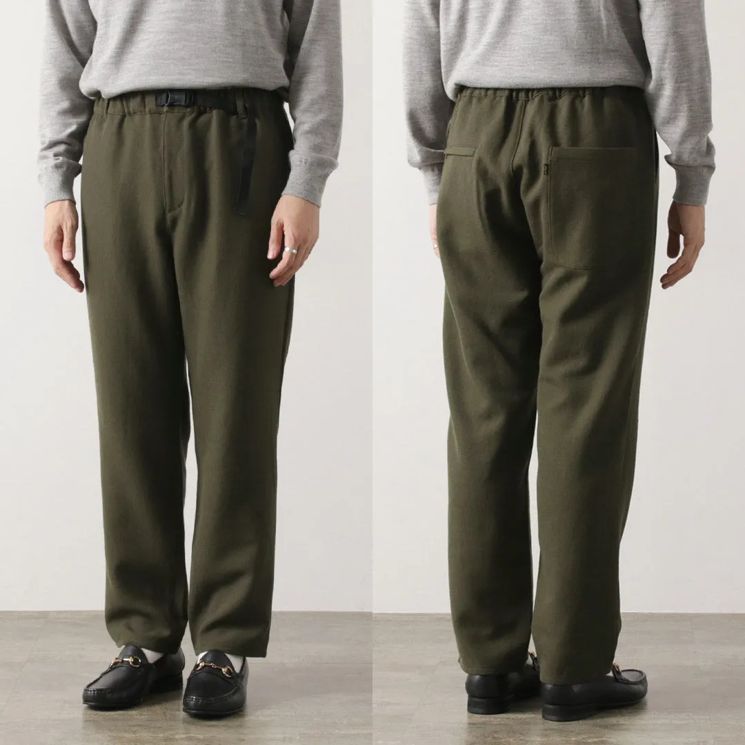 FUJITO / N.O.UN Beltless Pants Wool Serge