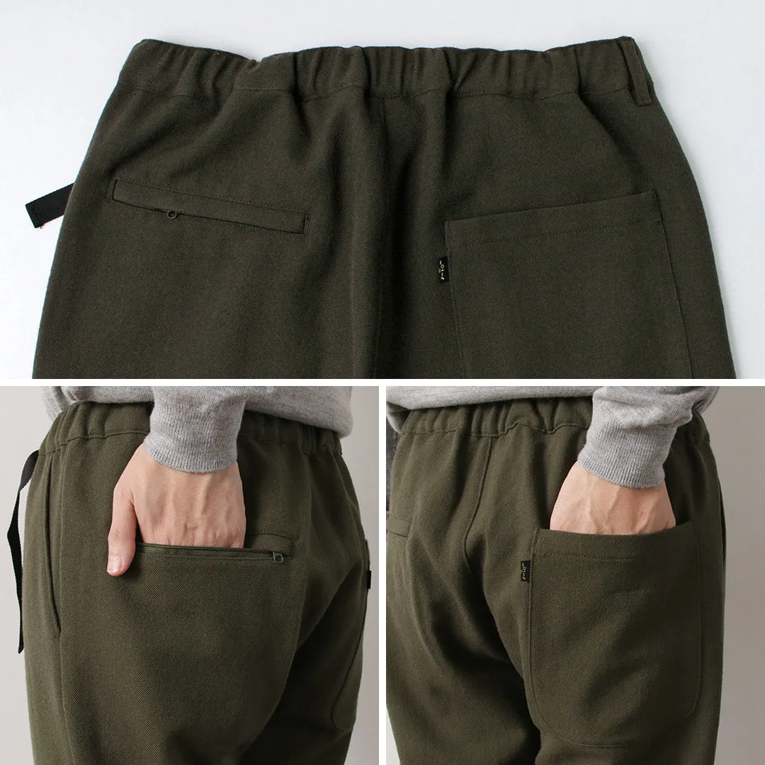 FUJITO / N.O.UN Beltless Pants Wool Serge