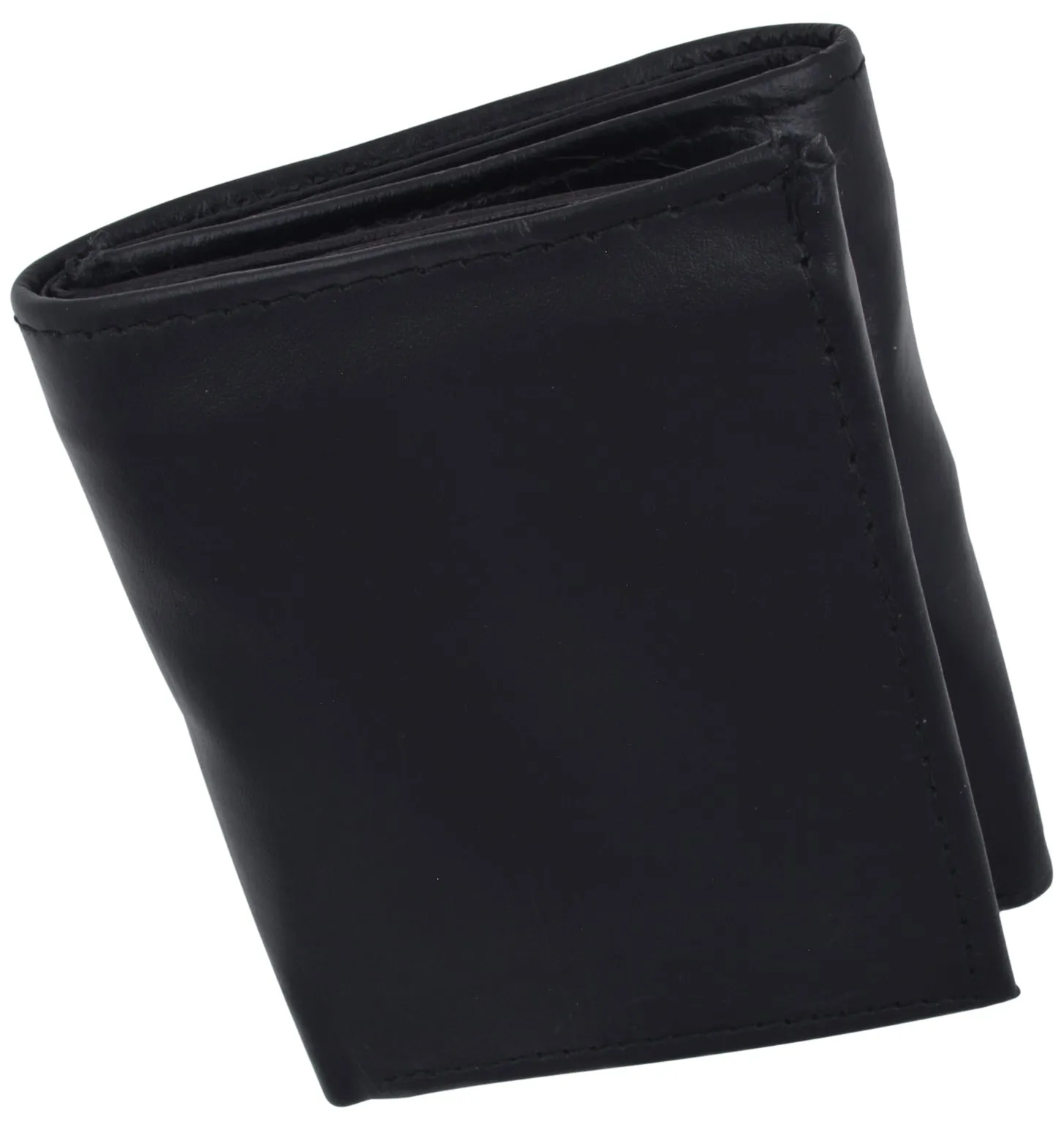 Genuine Leather Wallets For Men Trifold Mens Wallet With ID Window RFID Blocking