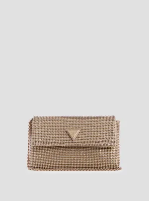 Gold Zalina Clutch Bag