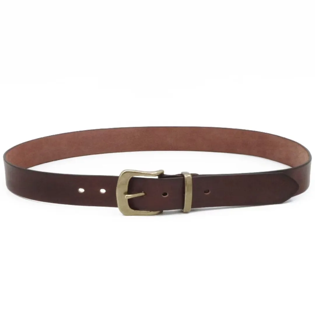 Heritage Cowskin Belt with Copper Detail