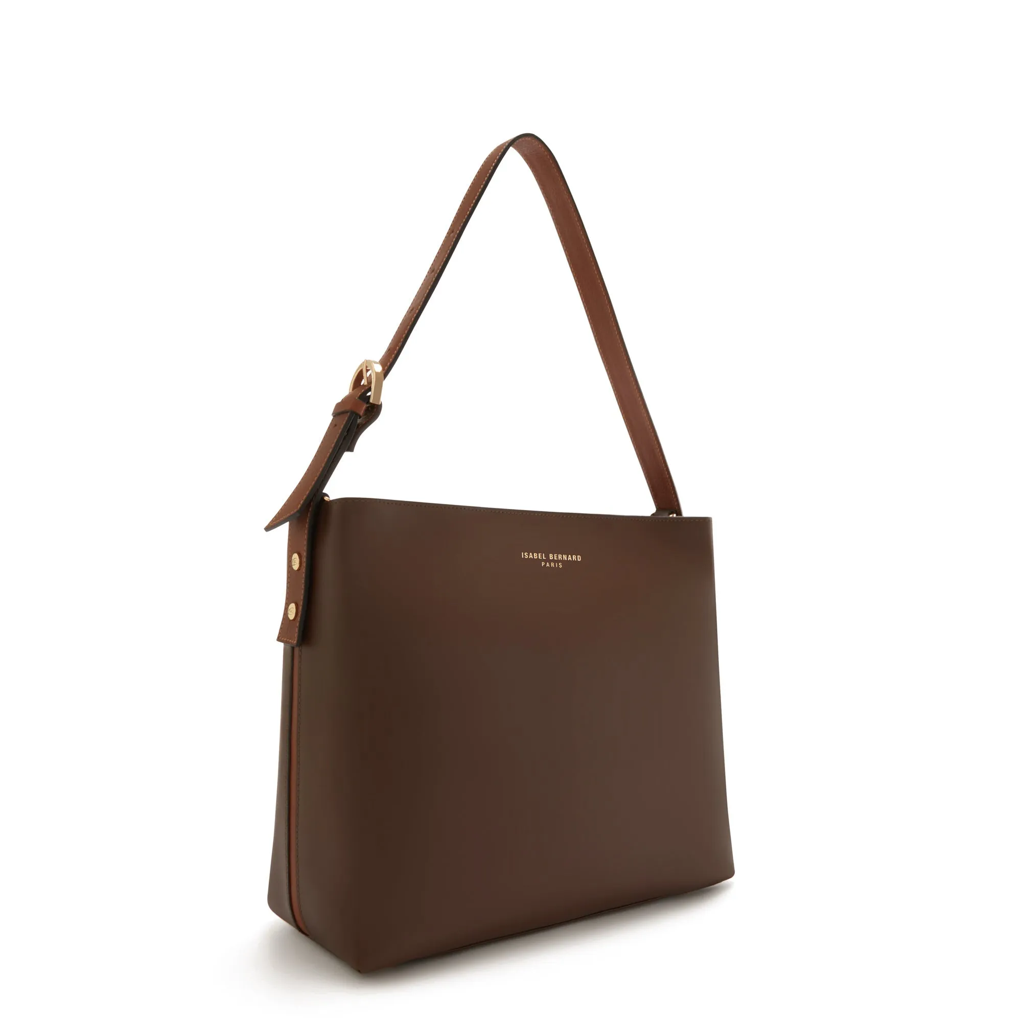 Honoré Adriane Midi brown leather shoulder bag calfskin leather