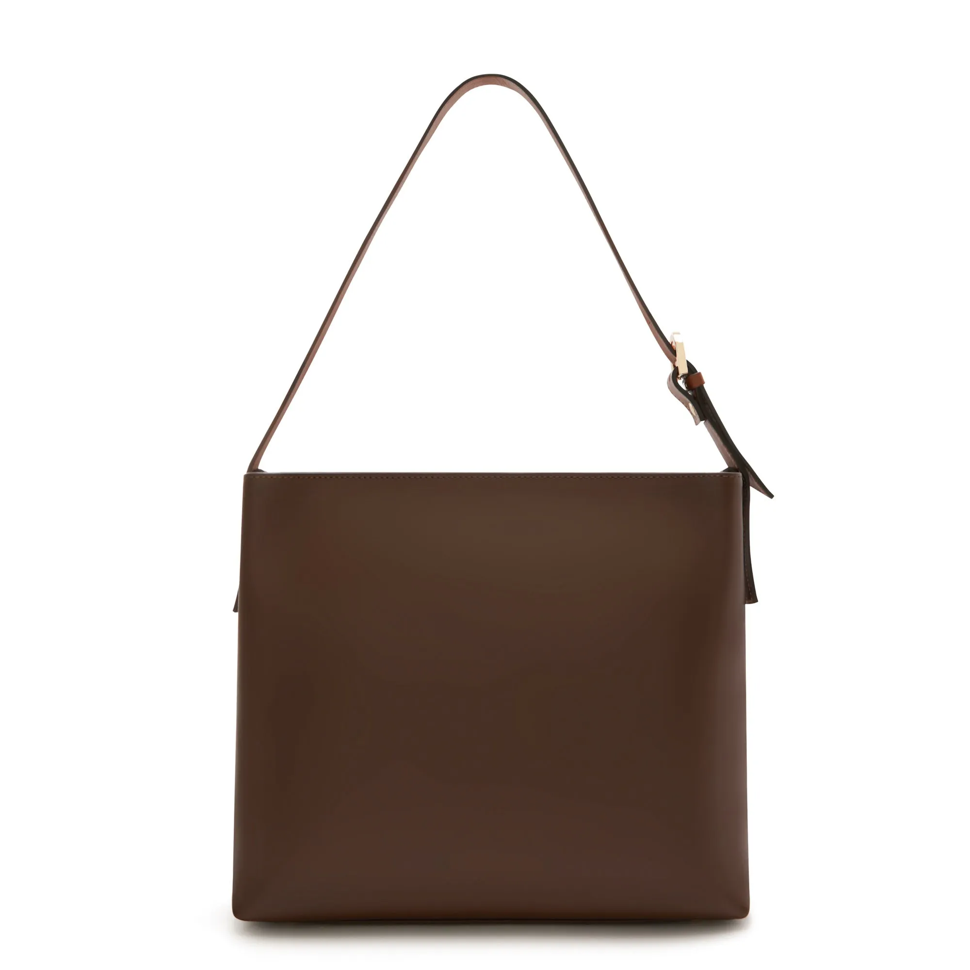 Honoré Adriane Midi brown leather shoulder bag calfskin leather