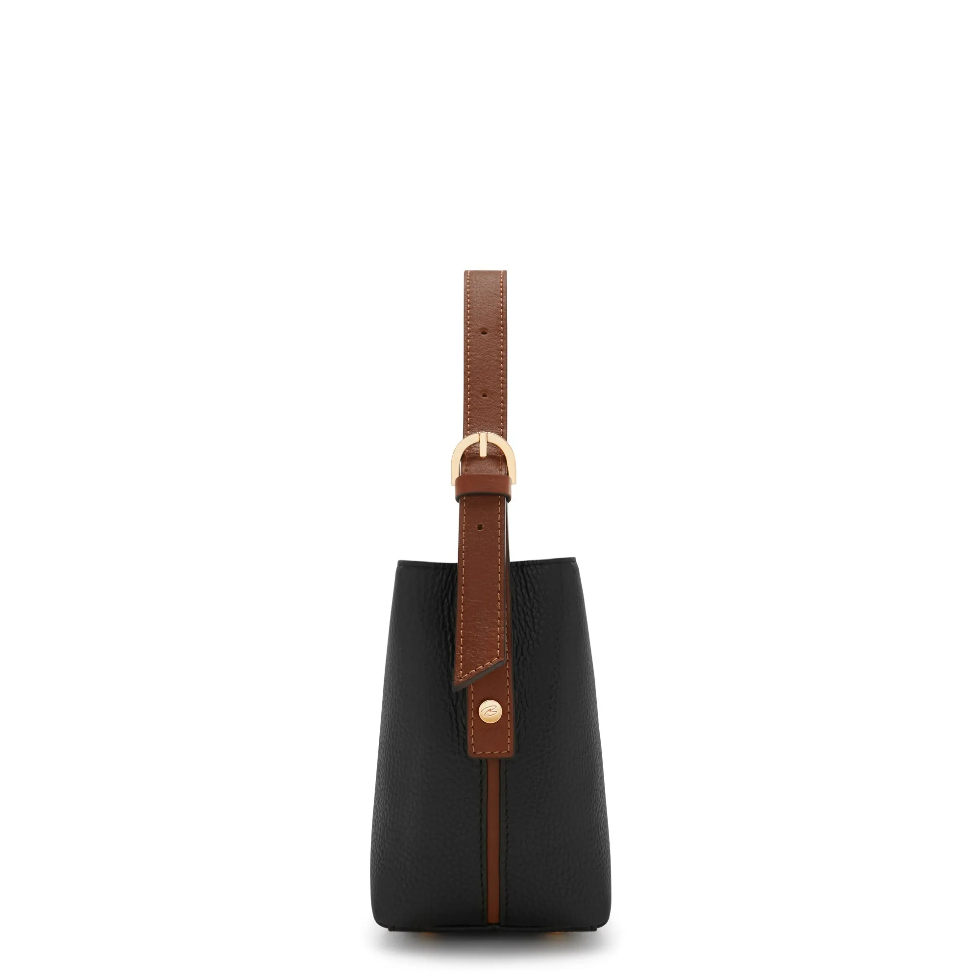 Honoré Adriane Mini black leather handbag calfskin leather