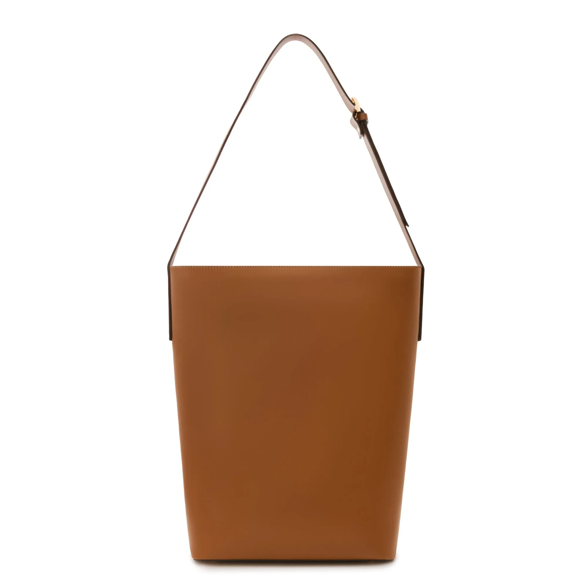 Honoré Flora camel calfskin leather shoulder bag with laptop compartment