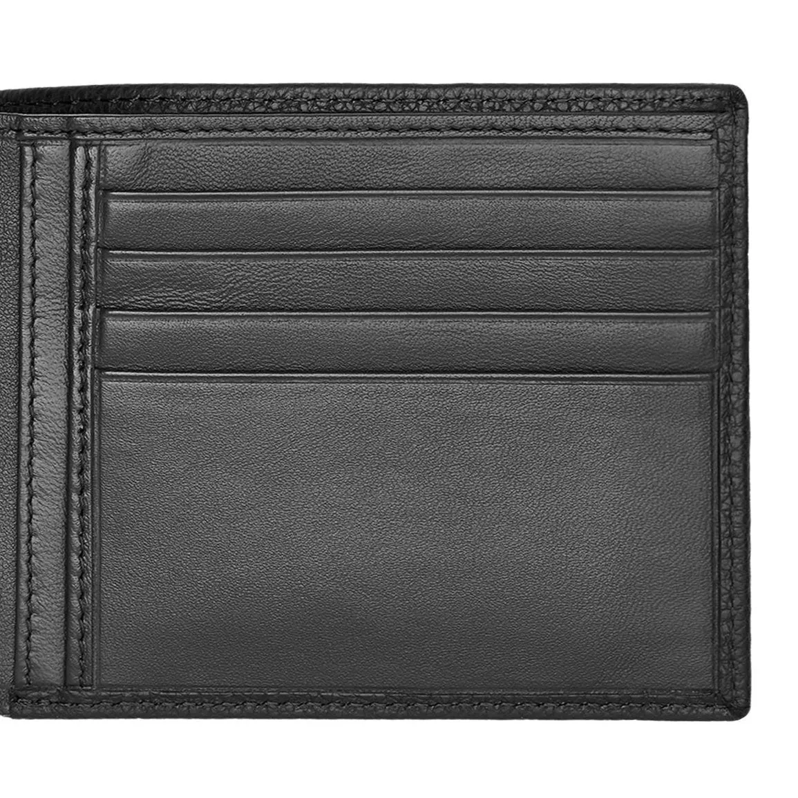 HUGO BOSS Luxury Black Leather Slim Wallet & Pen Set