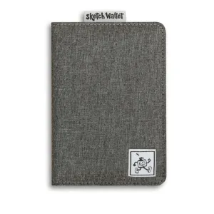 Inky's Original Canvas Sketch Wallet - Grey