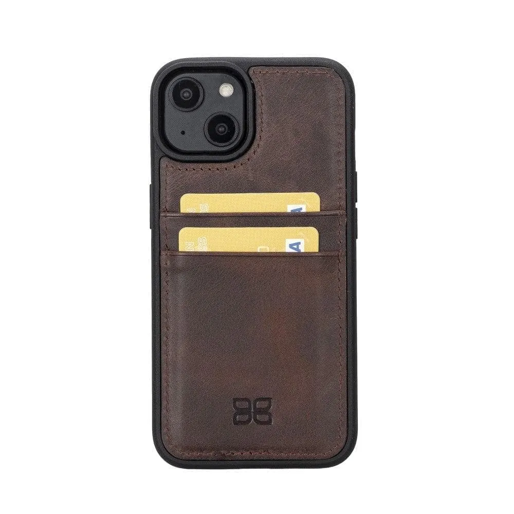 iPhone 15 Leather Case with Card Holder