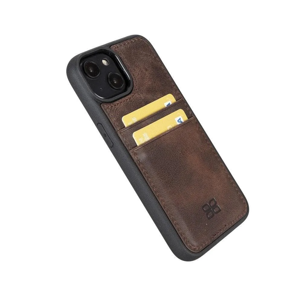 iPhone 15 Leather Case with Card Holder