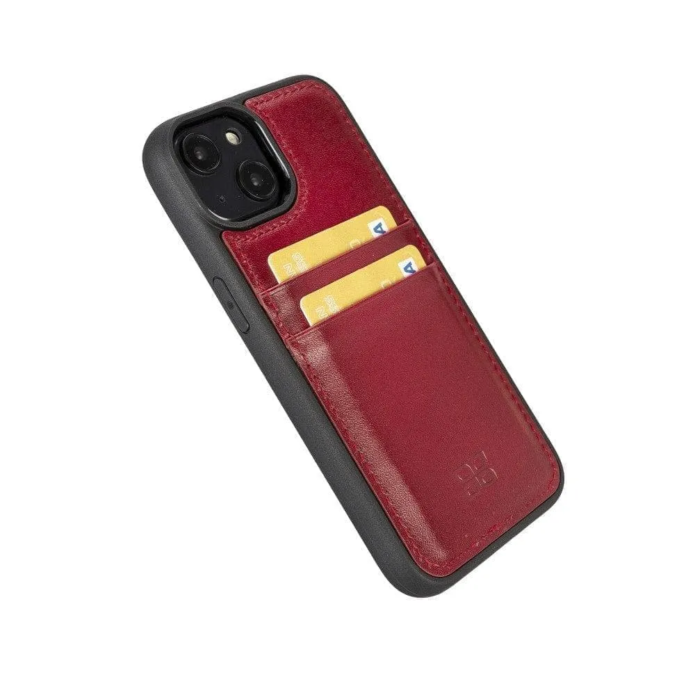 iPhone 15 Leather Case with Card Holder