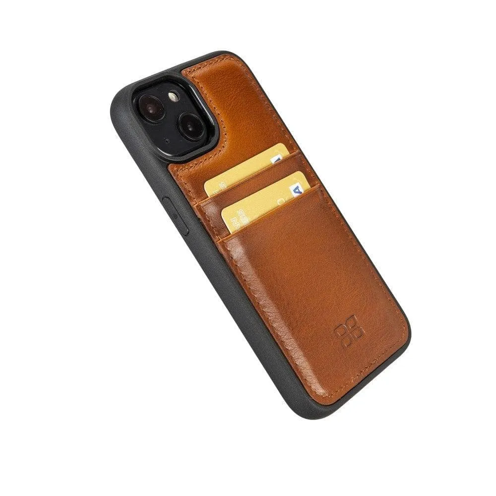 iPhone 15 Leather Case with Card Holder