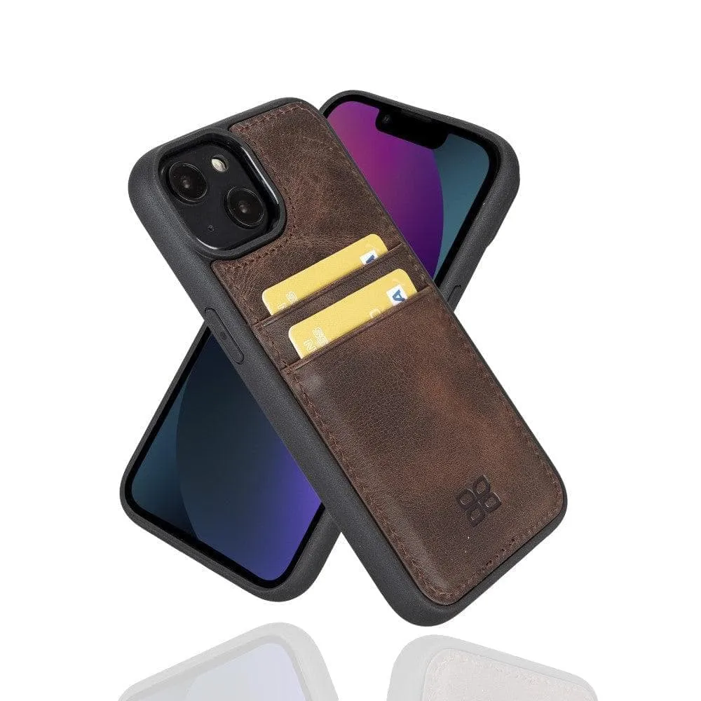 iPhone 15 Leather Case with Card Holder