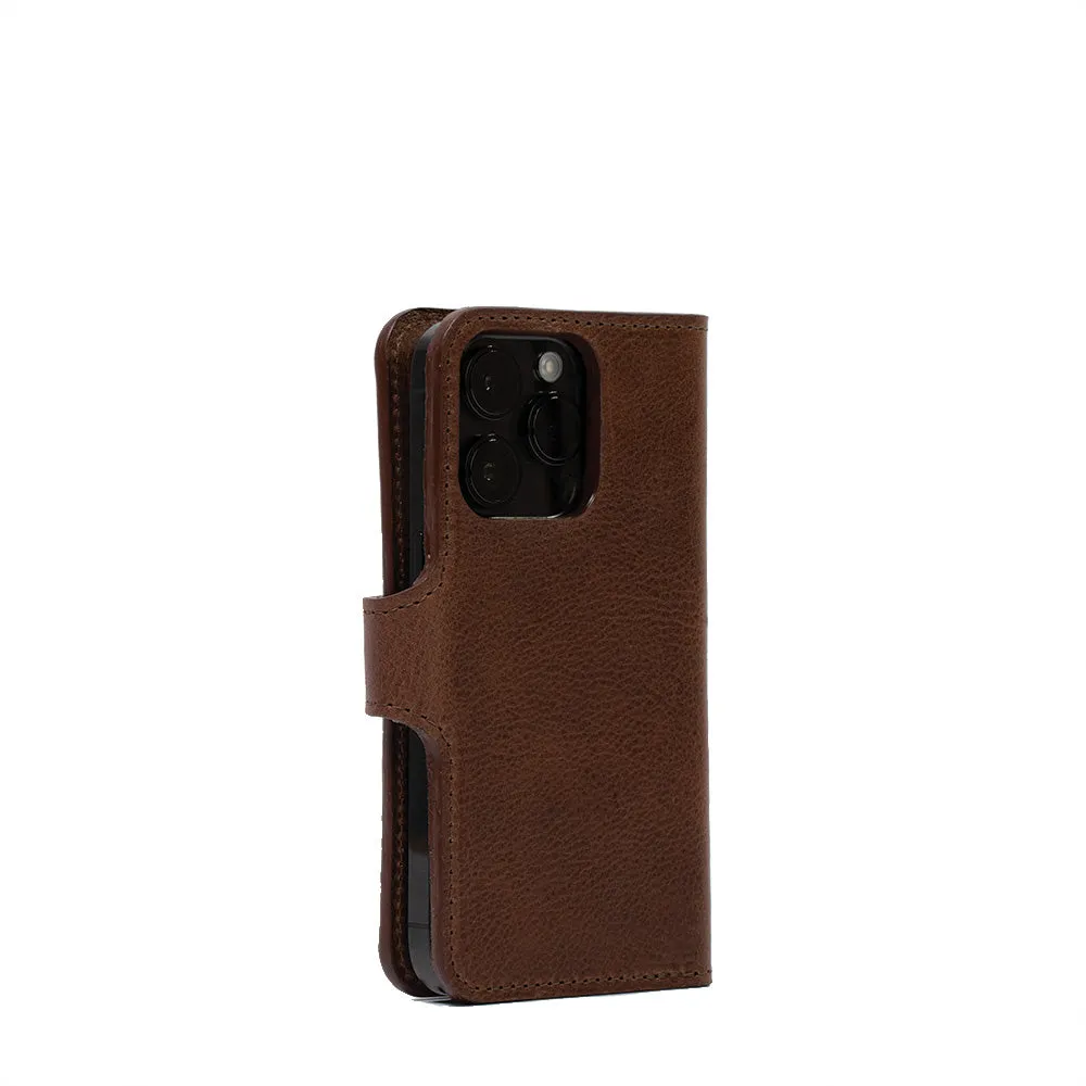 iPhone 15 Series Full-Grain Leather Folio Case Wallet with MagSafe - Classic 4.0