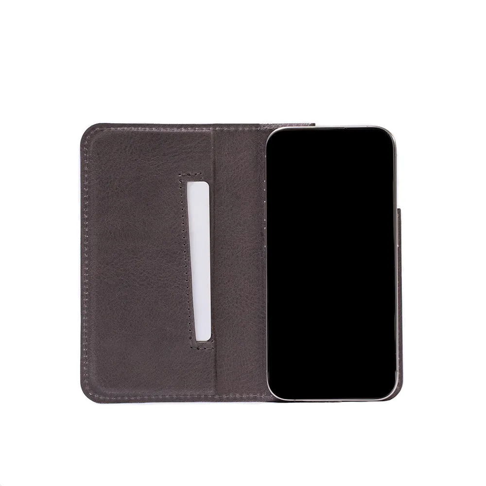 iPhone 16 series Leather Folio Case Wallet with MagSafe - The Minimalist 3.0