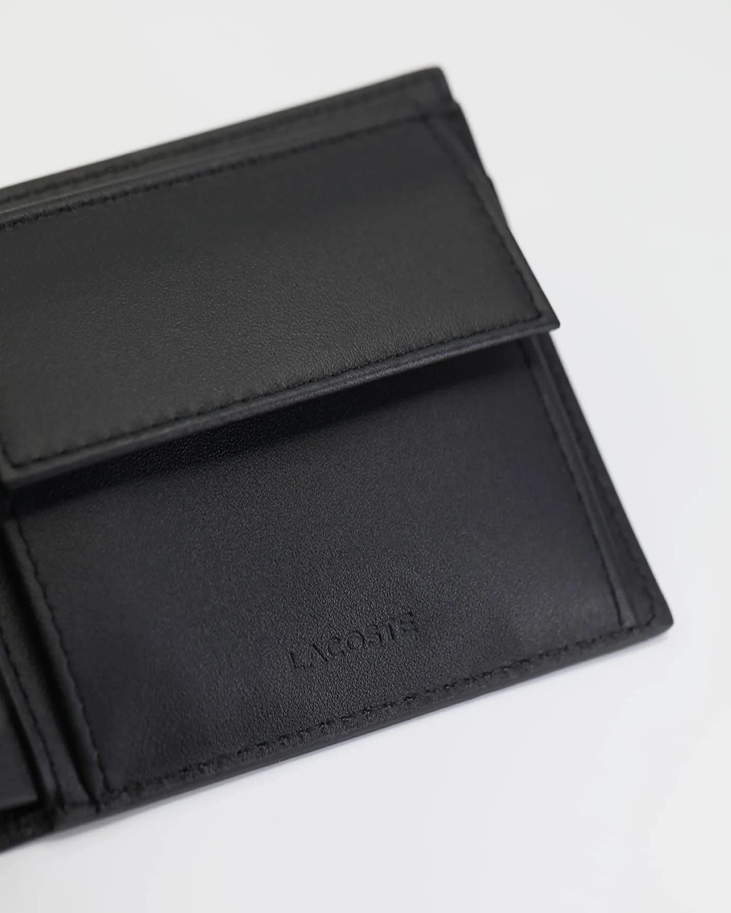 Lacoste Medium Billfold Coin Wallet Black