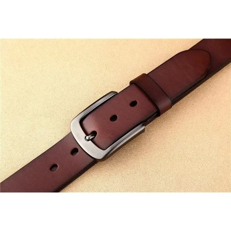 Luxury Cowskin Classic Buckle Belt