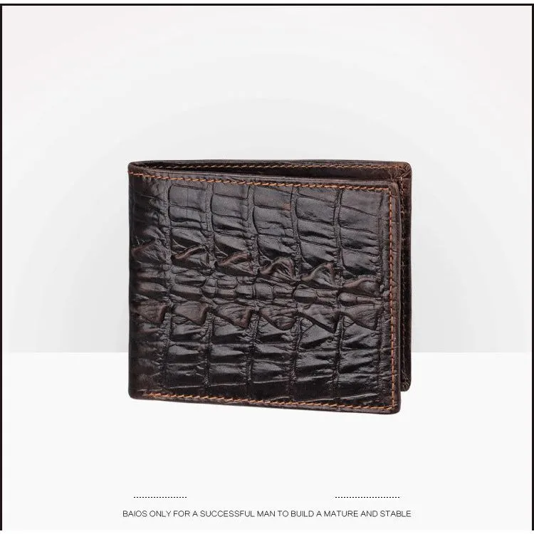 Luxury CrocSkin Short Wallet