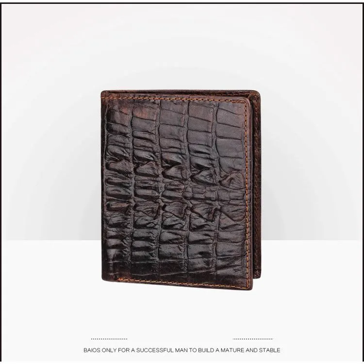 Luxury CrocSkin Short Wallet