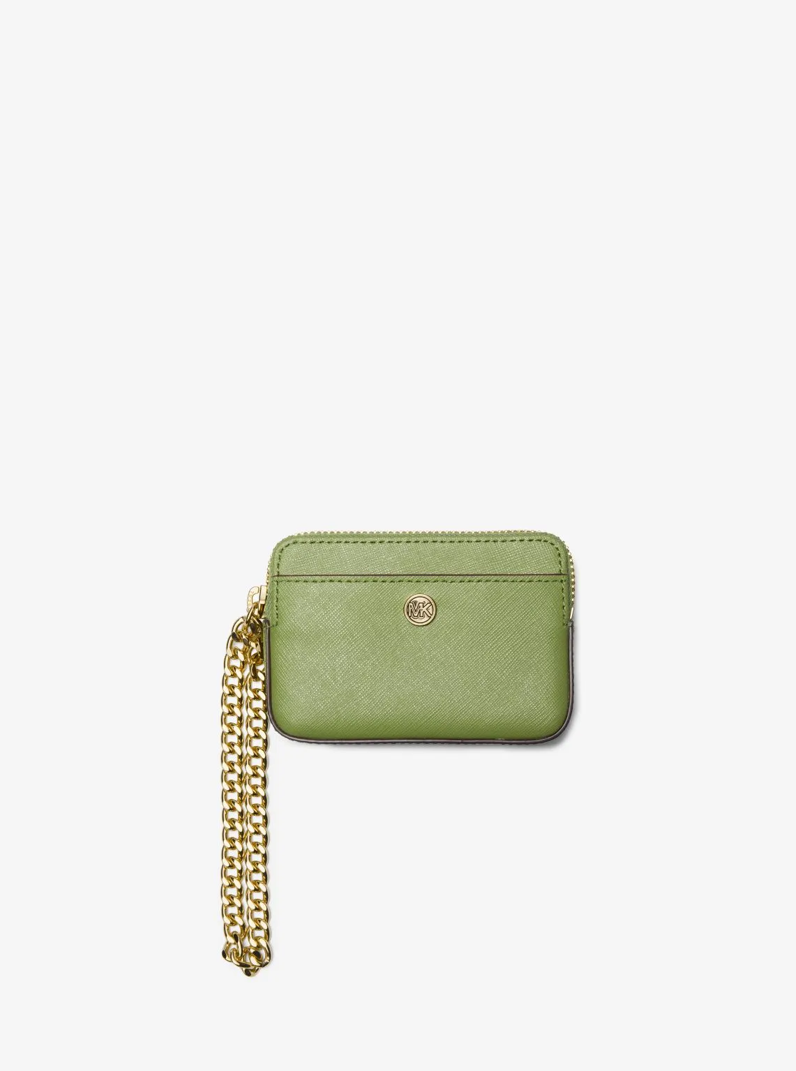 Medium Saffiano Leather Chain Card Case