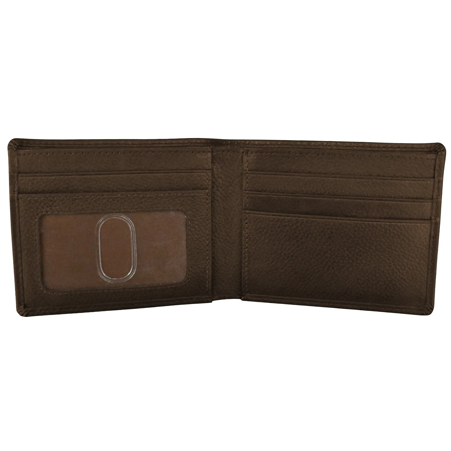 Men's Pebble Grain Leather Bifold Wallet