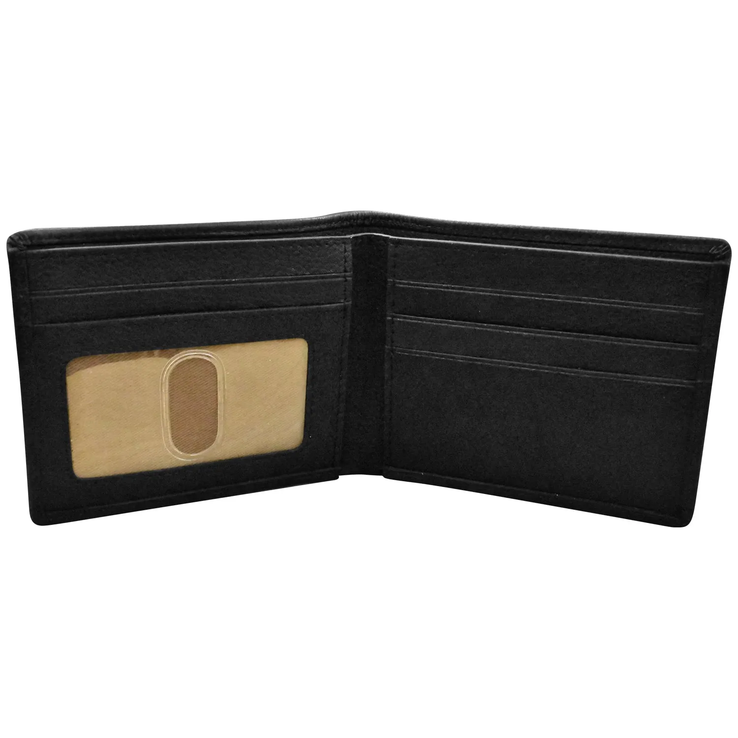 Men's Pebble Grain Leather Bifold Wallet