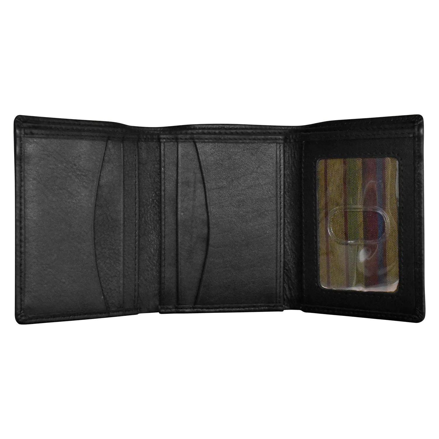 Men's Pebble Grain Leather Trifold Wallet