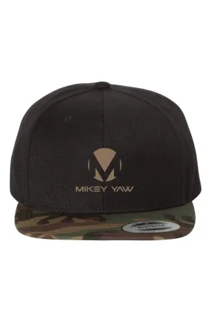 Mikey Yaw Black and Camouflage Monogram Hat