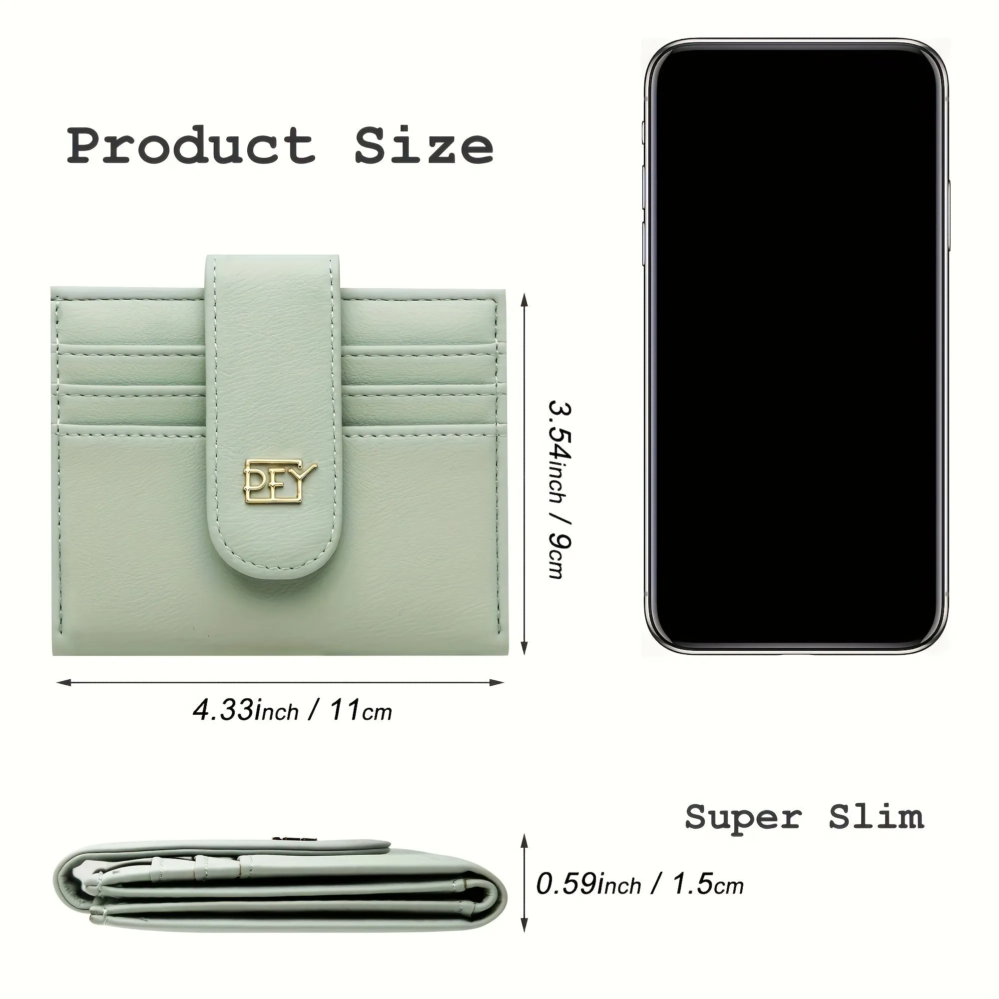 Mini Wallet for Women - Ultra-Slim Bifold Design with Spacious Credit Card Slots, Minimalist Look, Secure Zipper Closure, and Convenient Coin Pocket - Perfect for Everyday Carry