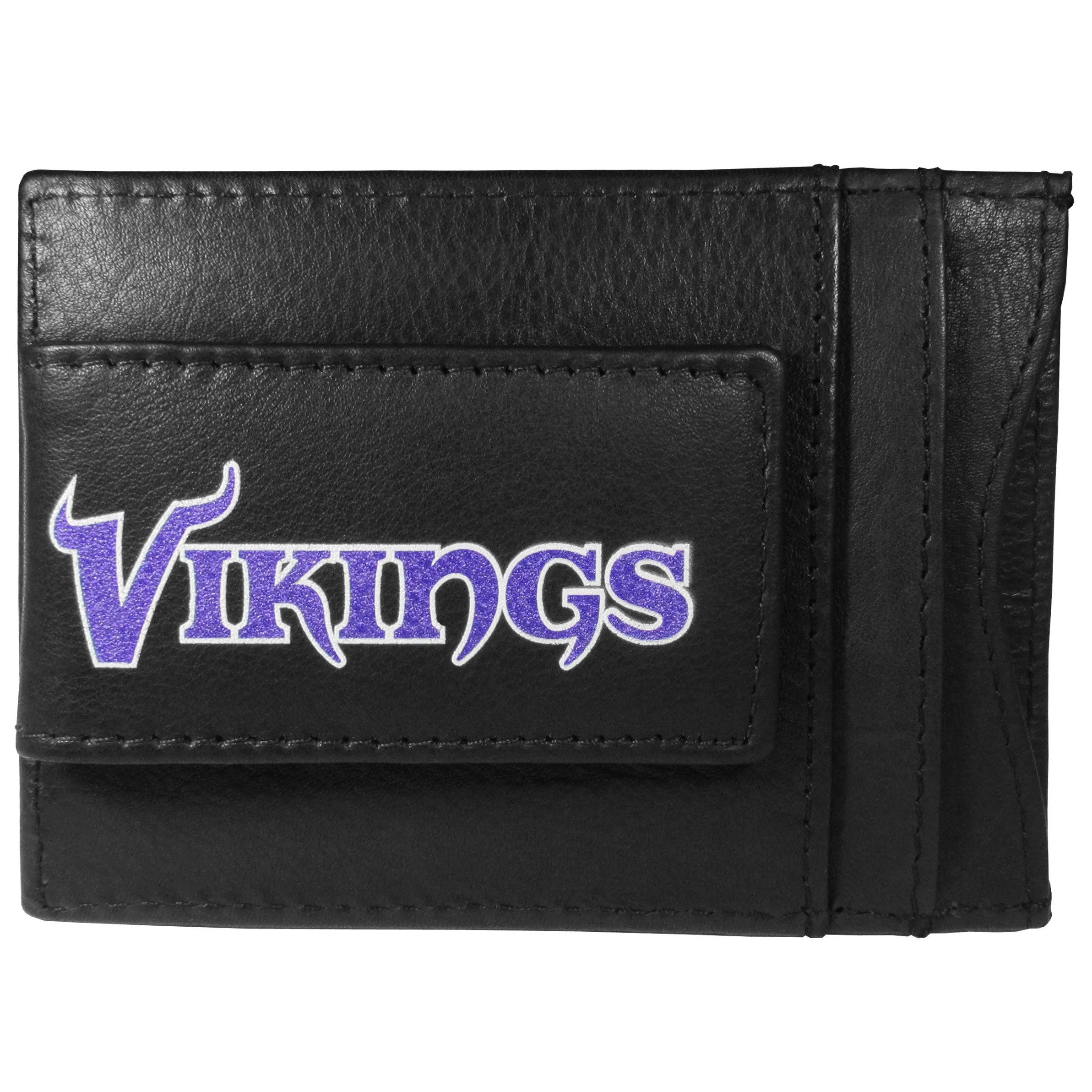 Minnesota Vikings Logo Leather Cash and Cardholder