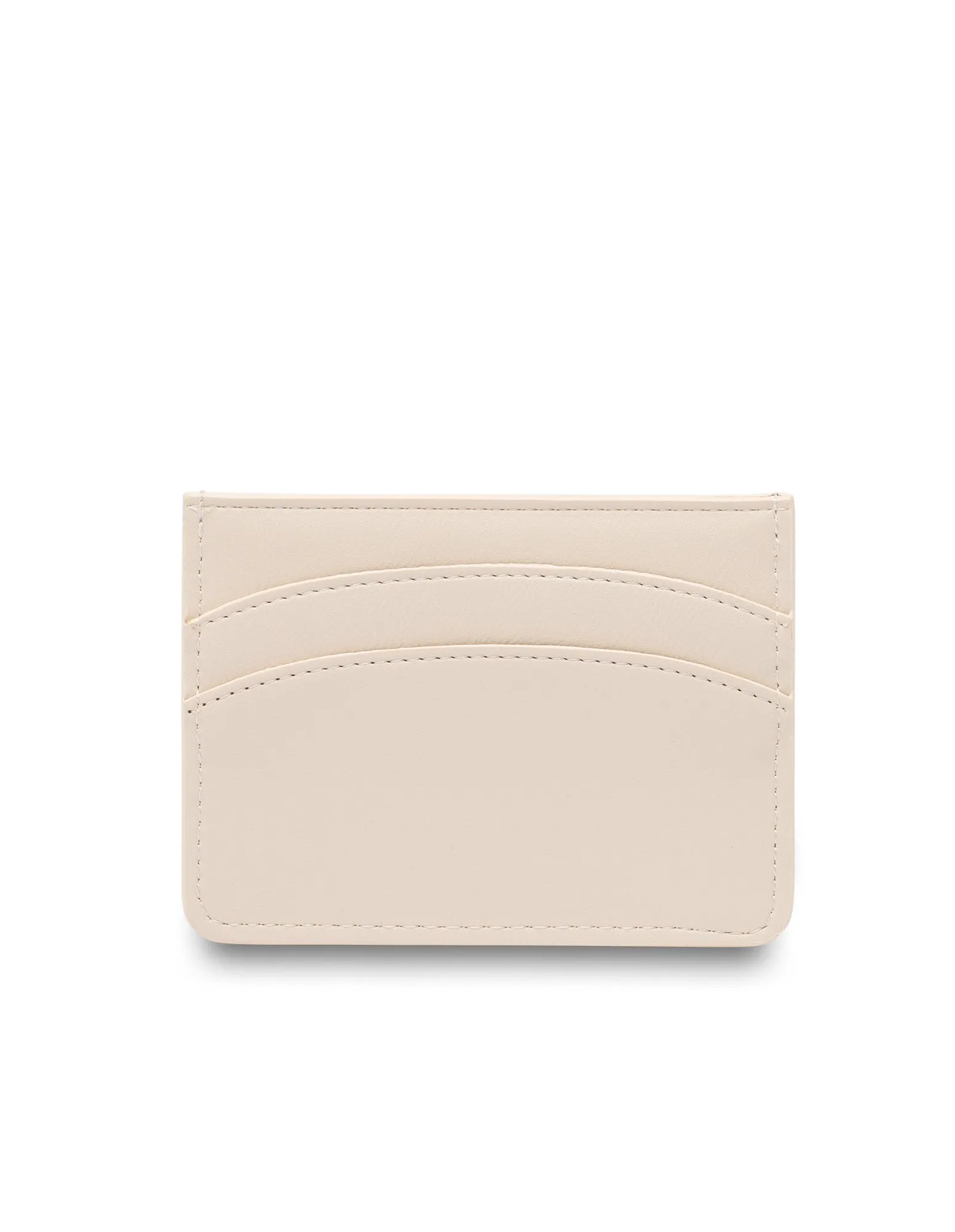 Mocha Claire Simple Cardholder - Ecru