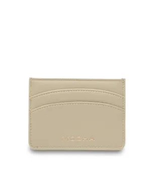 Mocha Claire Simple Cardholder - Light Olive