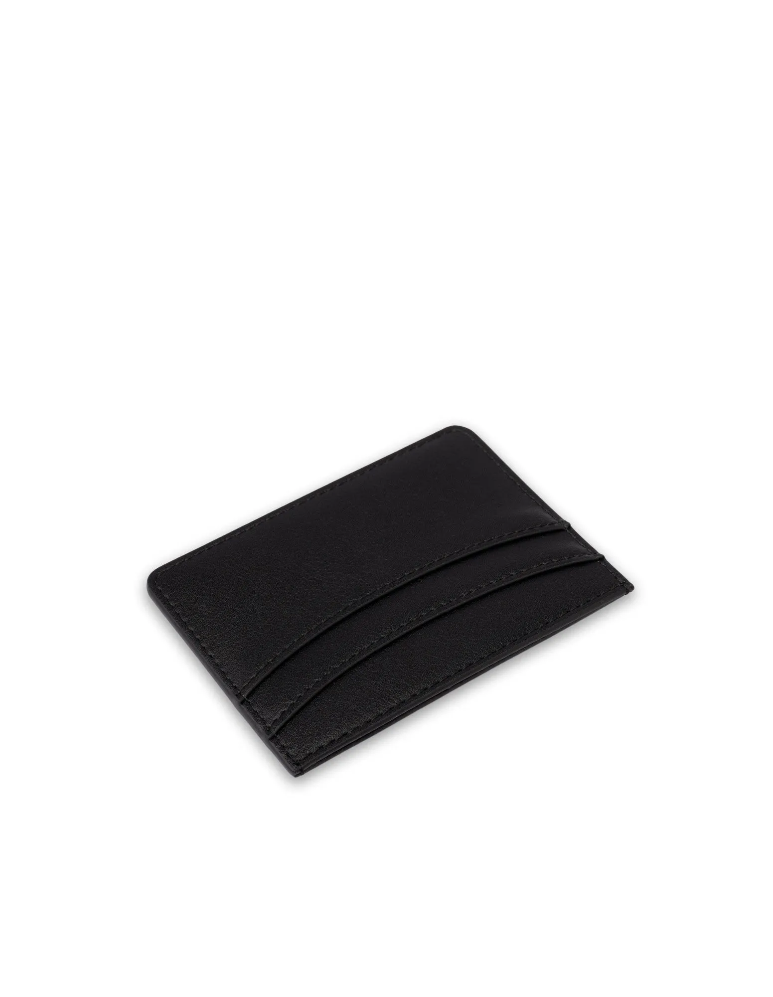 Mocha Donnette Simple Card Holder - Black